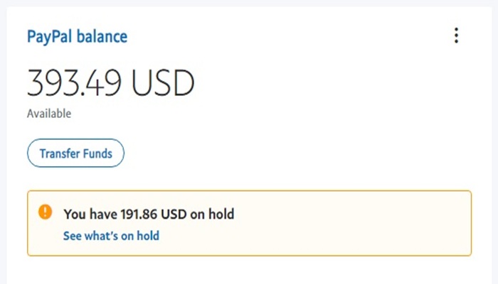 هلد شدن تراکنش های پی پال