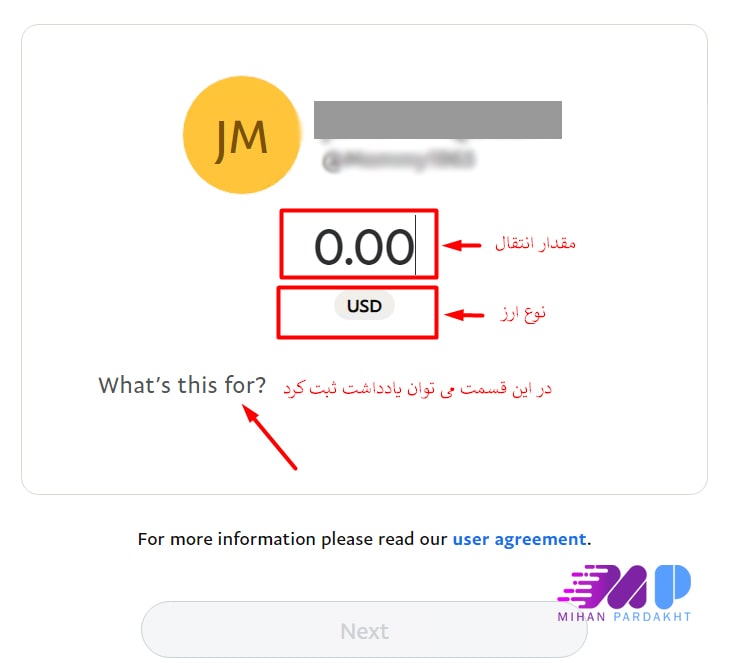 نحوه سند مانی در پی پال