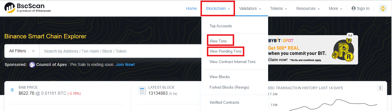 پیگیری تراکنش در بی اس سی اسکن