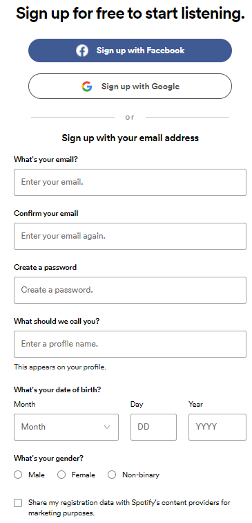 لاگین در اسپاتیفای