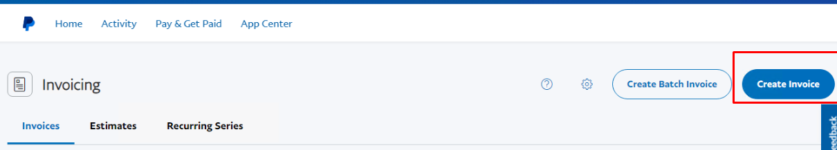 ساخت فاکتور پی پال