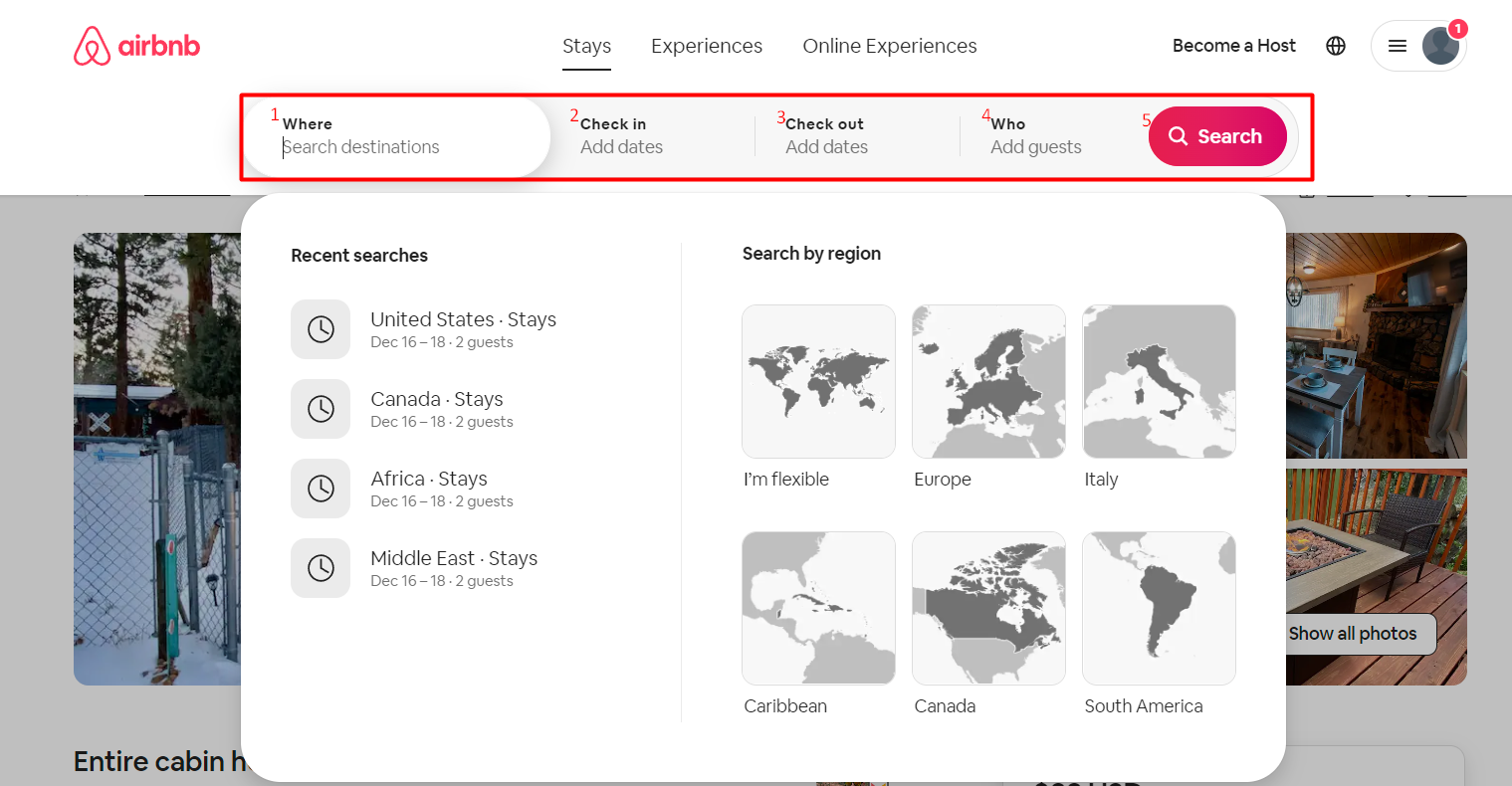 رزرو اقامتگاه در سایت airbnb.com