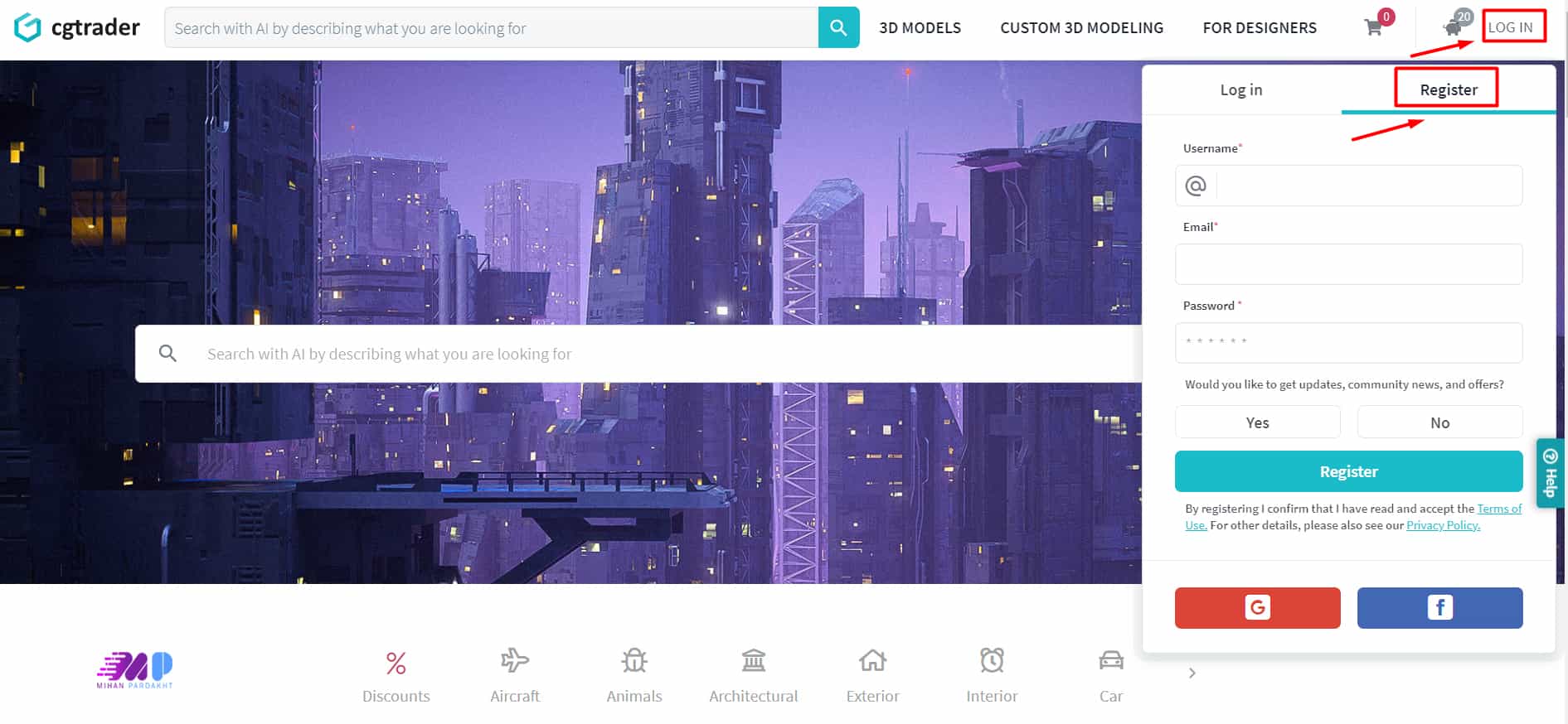 کسب درآمد ارزی از سایت CGTrader