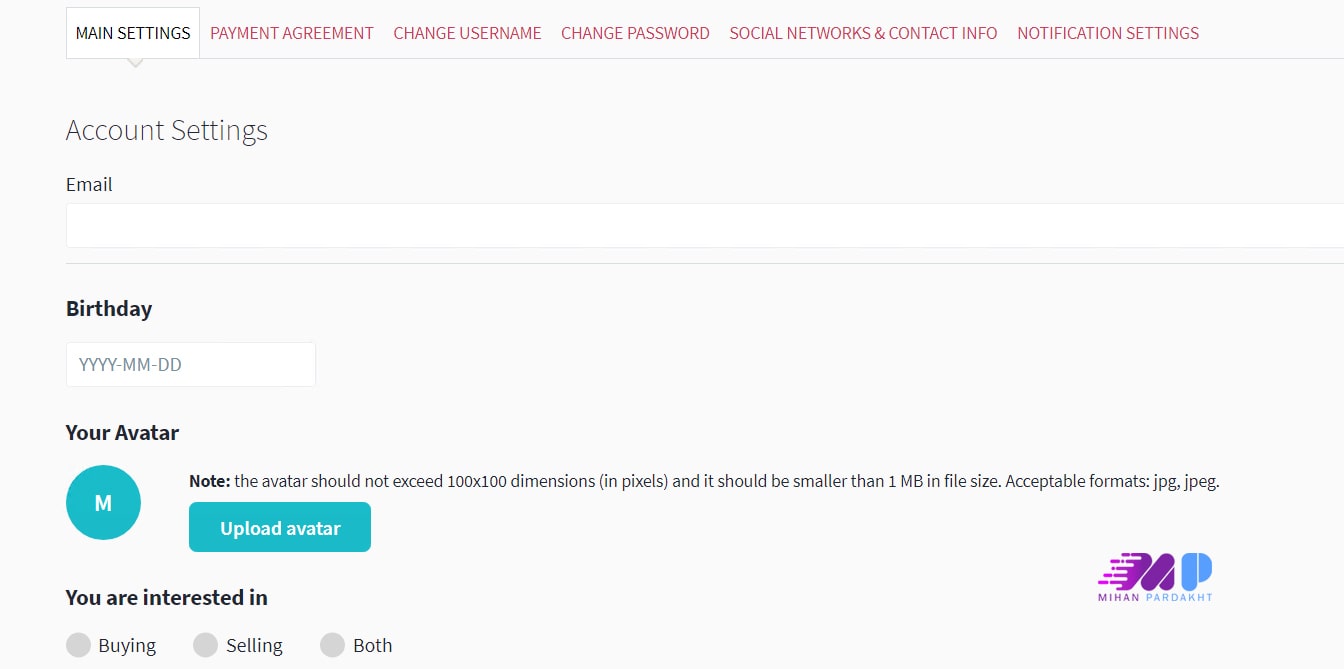 احراز هویت در سی جی تریدر