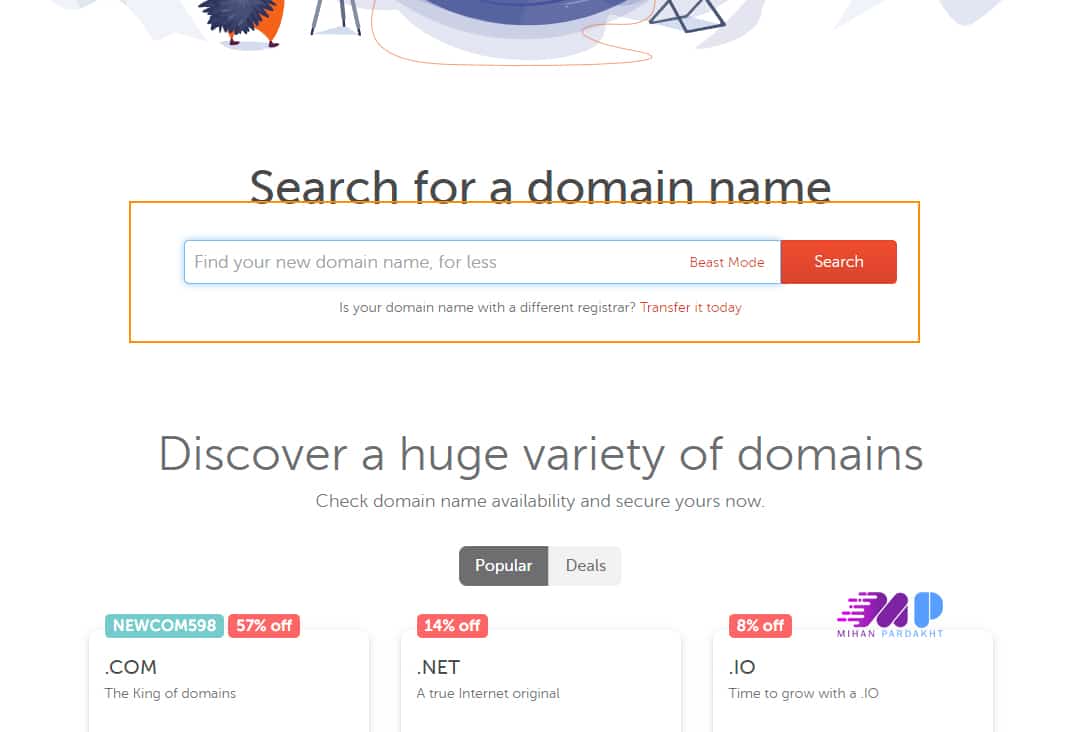 خرید دامنه از نیم جیپ